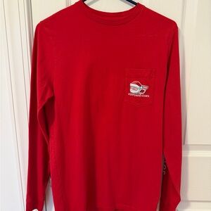 Vineyard Vines Red Long Sleeve Holiday Shirt